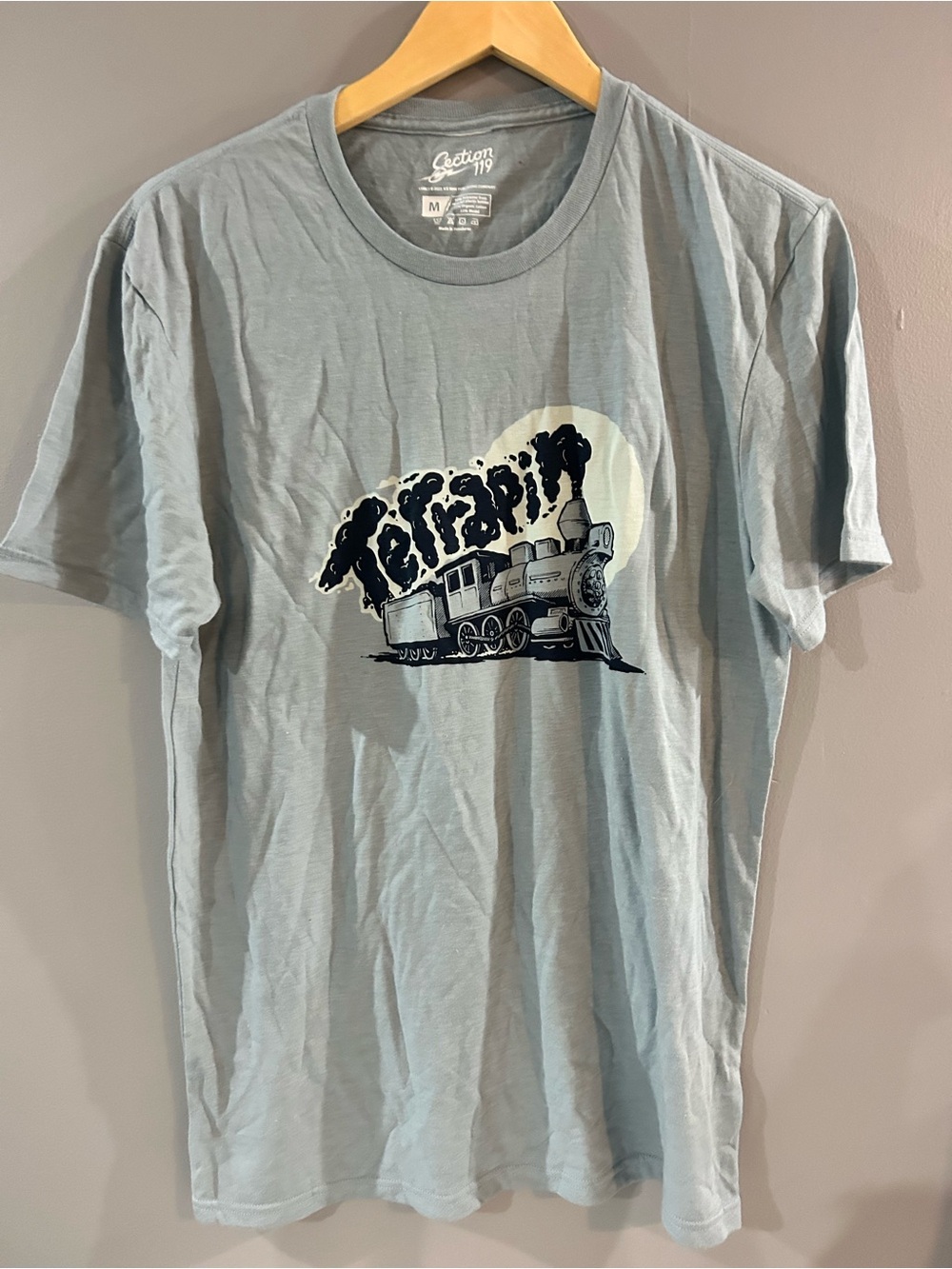 Section 119 Men's Light Slate Terrapin station Graphic Tee